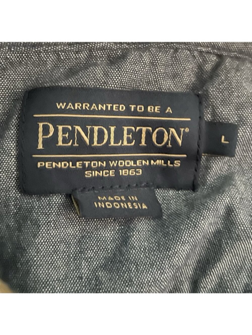 Pendleton Aztec Hoodie Pullover Mens Large Doublesoft Popover Southwest Henley - Picture 7 of 8